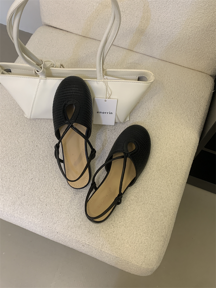 Women's Low Heel Open Toe Sandals 2026 New Sweet Backless Casual Roman Shoes Anti-Slip - Image 2
